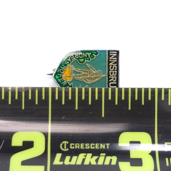 Vintage Innsbruck Andreas Hofer Denkmal Enamel Pinback Pin - Picture 3 of 3